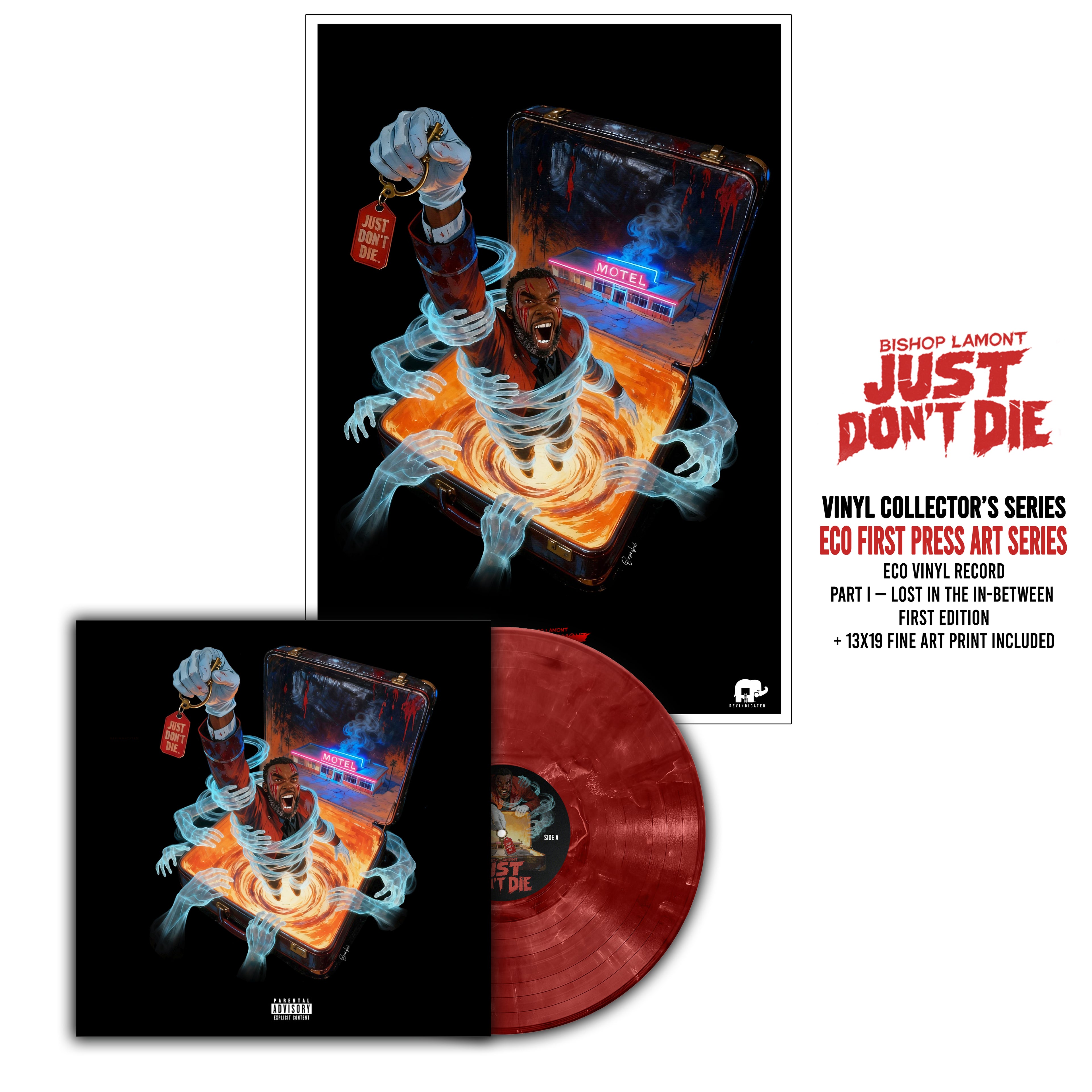 Bishop Lamont (PREORDER) Just Don’t Die ECO vinyl + 13x19 art print