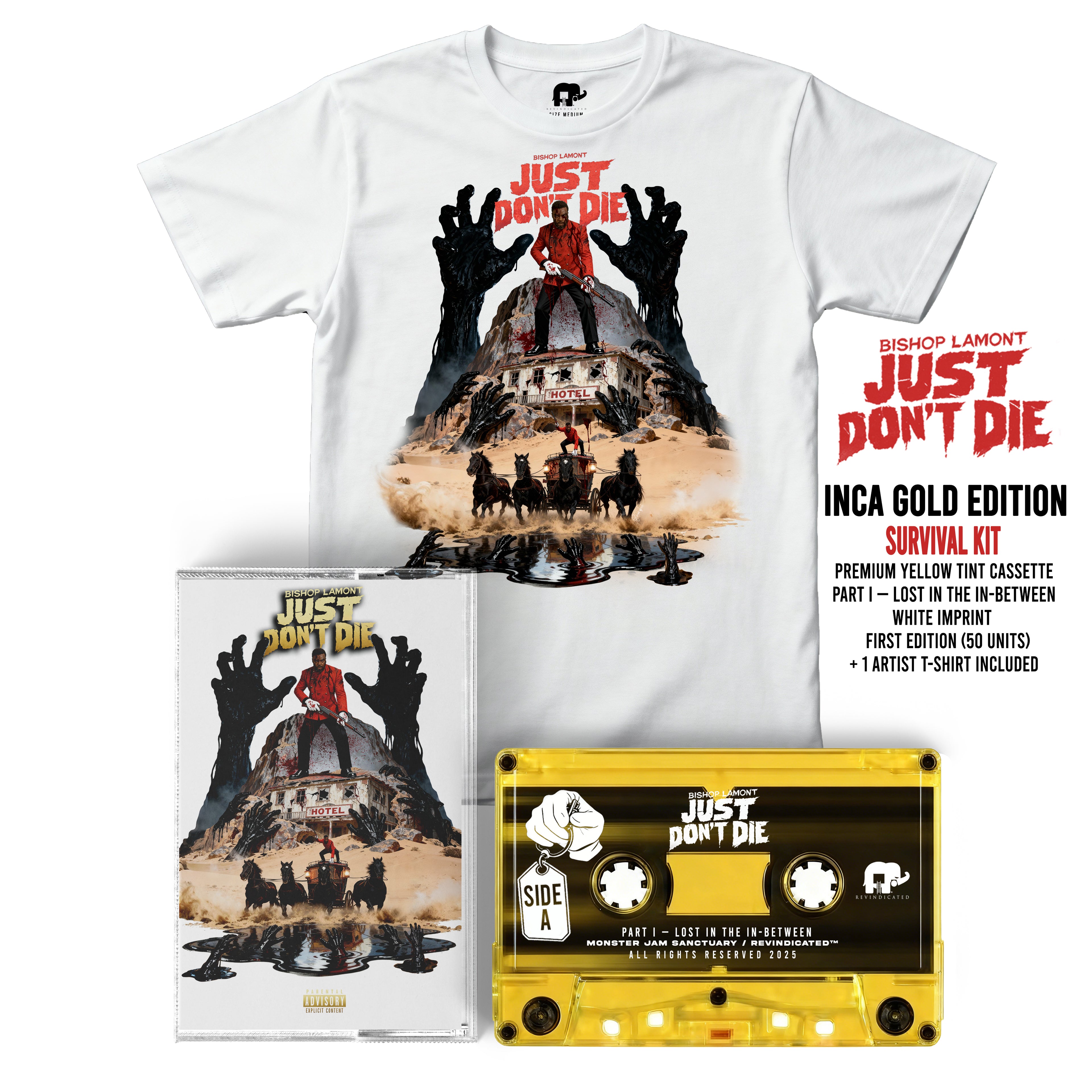 Bishop Lamont – (PREORDER)  Inca Gold Edition Collector Bundle Limited Casette + T-Shirt bundle