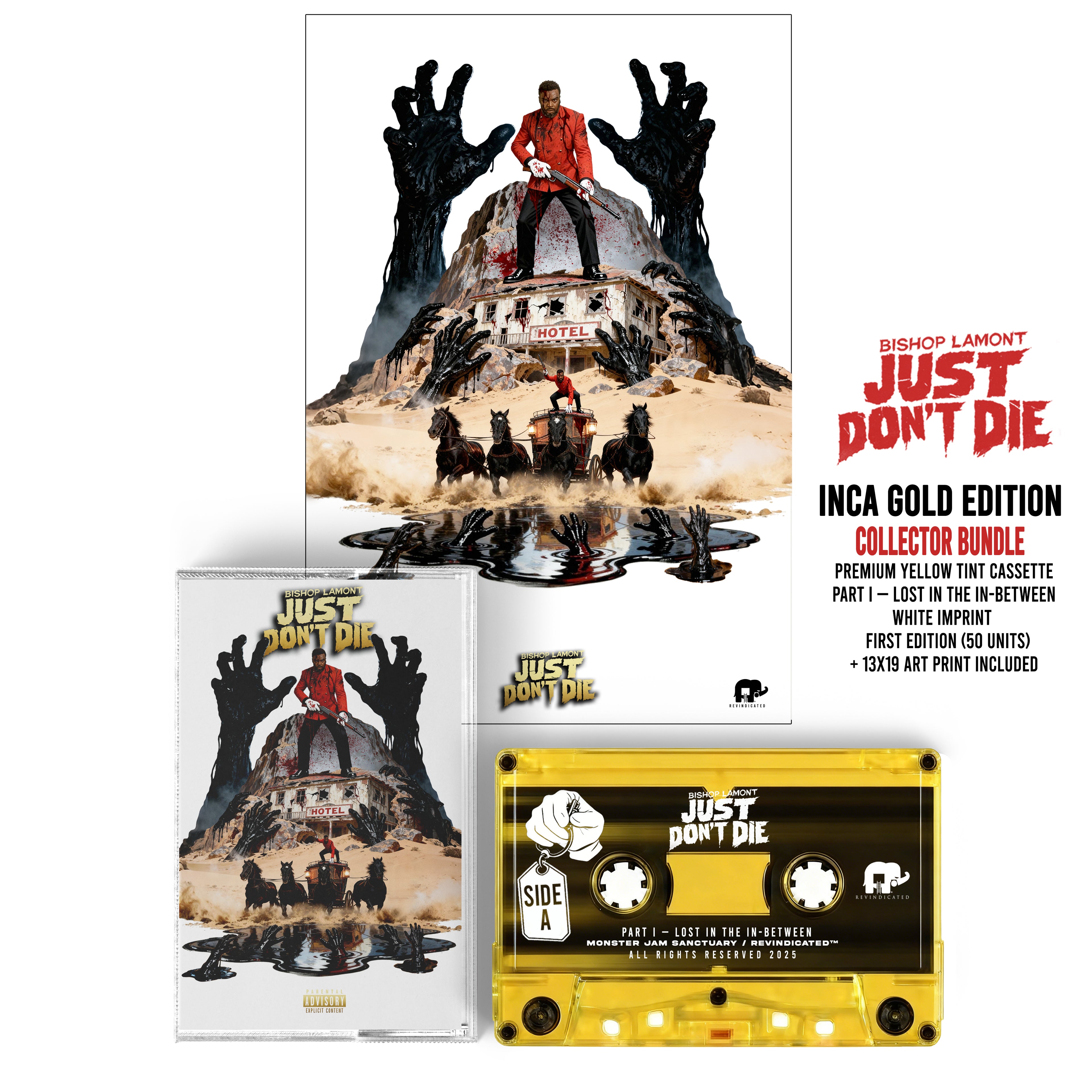 Bishop Lamont – (PREORDER) Just Don’t Die Inca Gold Edition Collector Bundle