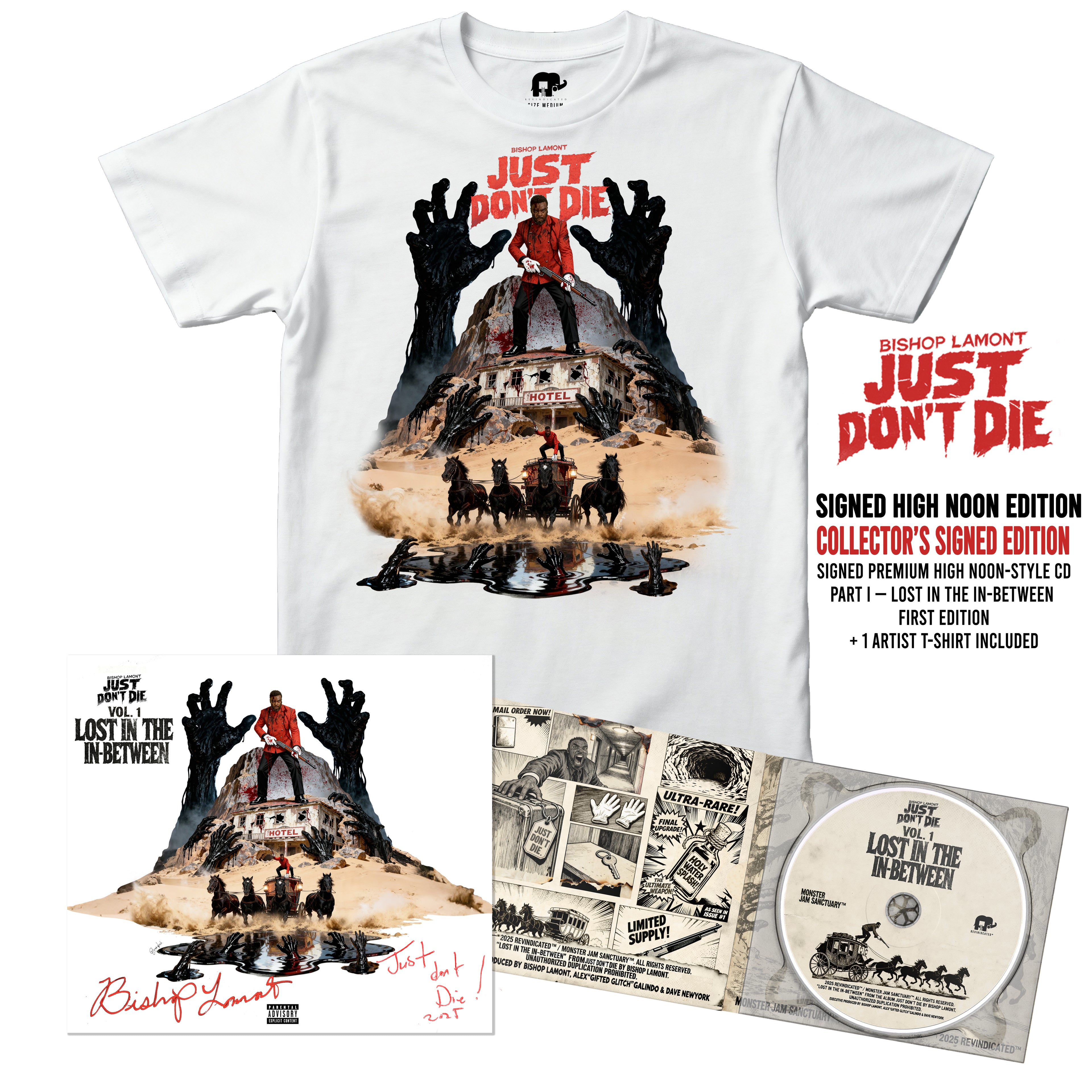 Bishop Lamont – (PREORDER) Inca Gold Edition SIGNED Limited Digipak + T-Shirt bundle