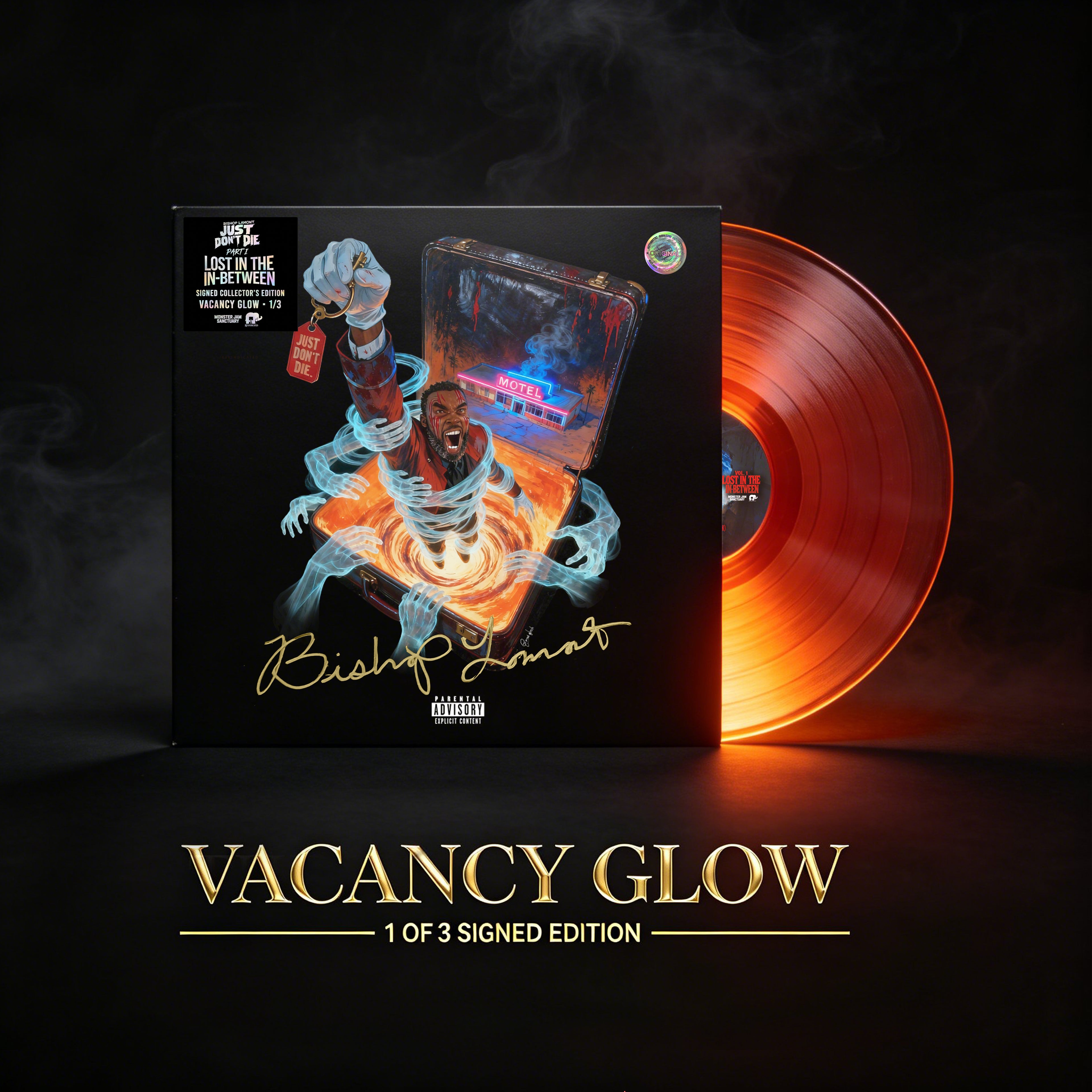 1 OF 1 REMAINING “Vacancy Glow” 1 of 3 Signed Edition Vinyl