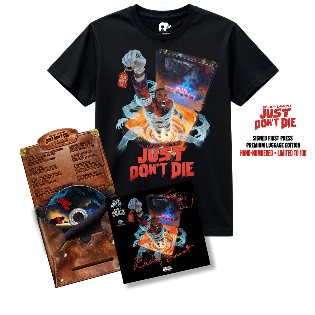 Bishop Lamont – SIGNED Luggage Limited CD + T-Shirt bundle