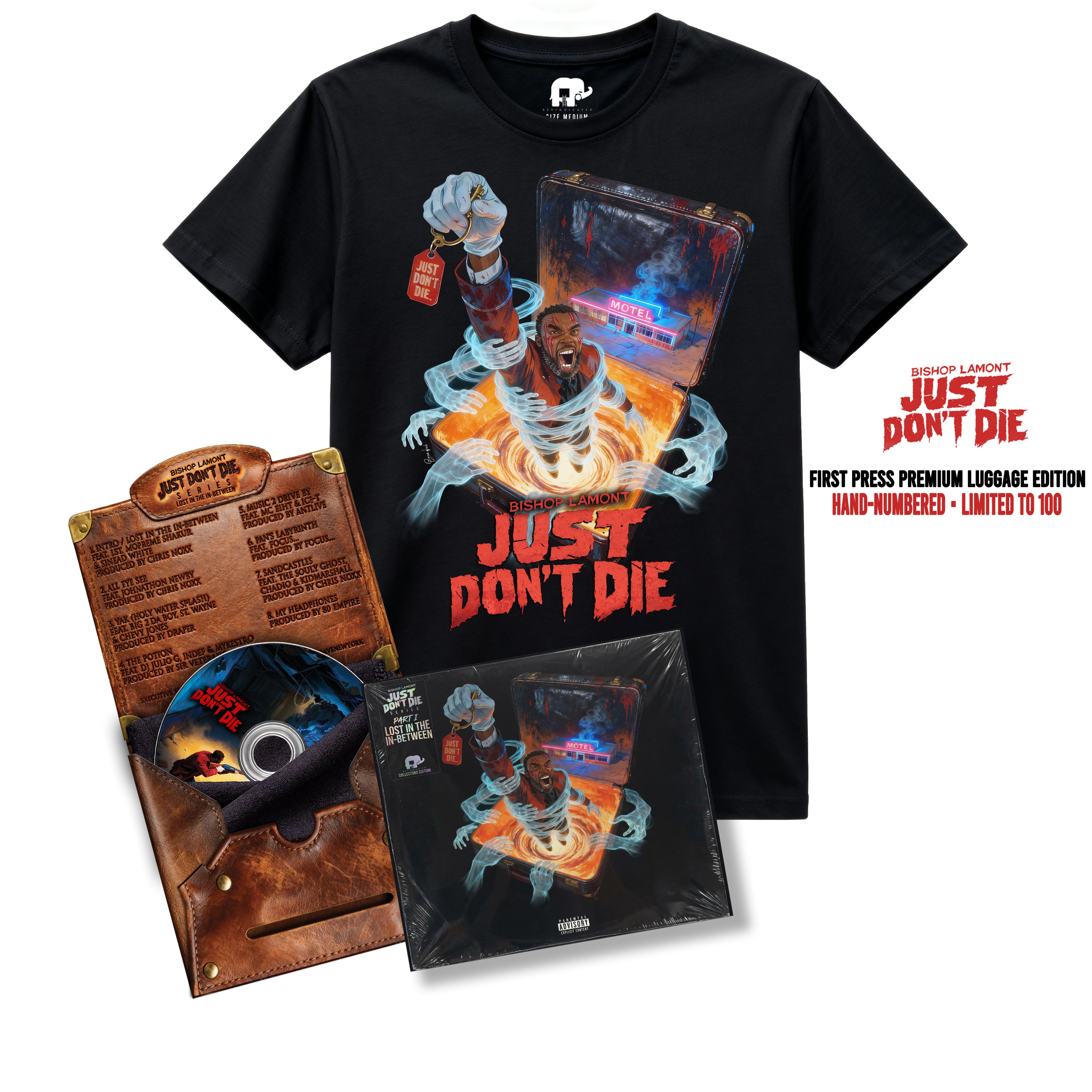 Bishop Lamont – Luggage Limited CD + T-Shirt bundle