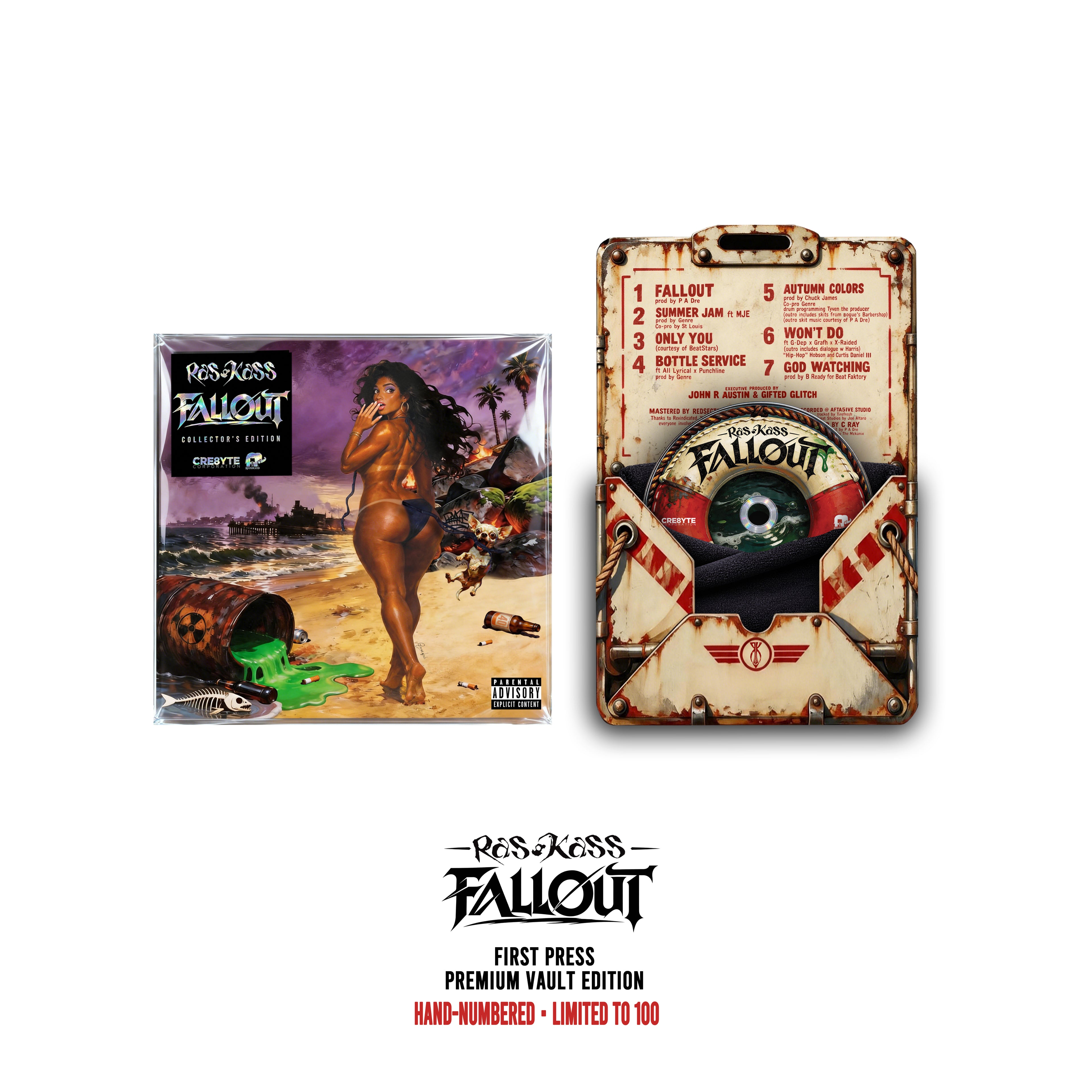 PRE-ORDER -Ras Kass – FALLOUT First Press — Premium Vault Edition