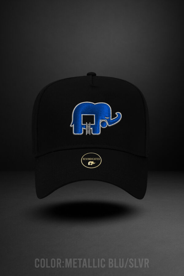 Revindicated Snap back metallic silver / metallic blue